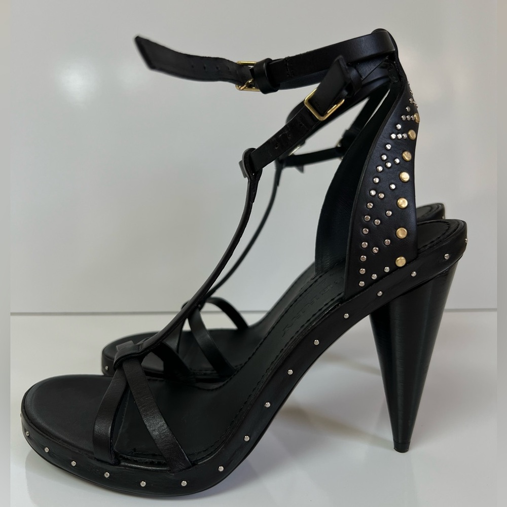 🖤 Burberry Hans 110 Black High Heels Sandals